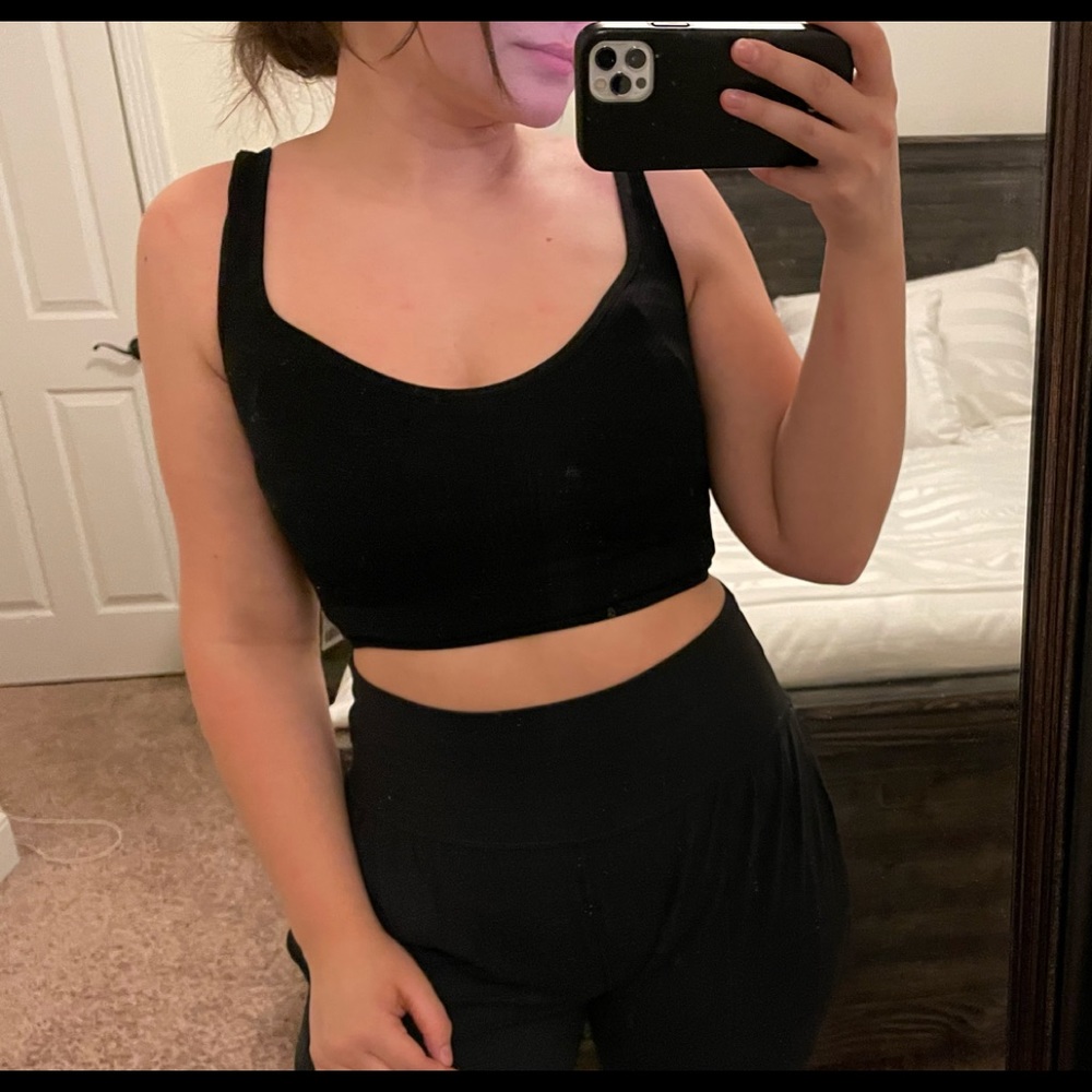 Urban outfitters black ribbed tank top